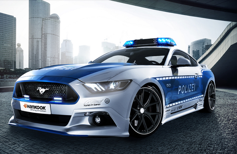 Hot Pursuit! A 455-Horsepower German Police Mustang