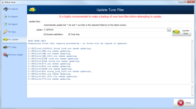 Update tune files