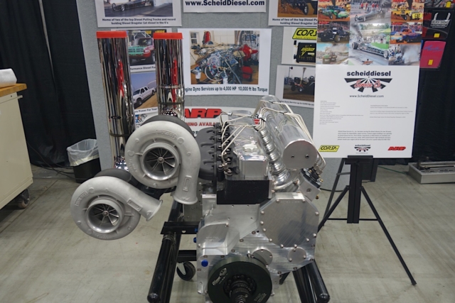 This Cummins diesel engine is 391 cubic-inches and moves more than 150 PSI of boost.