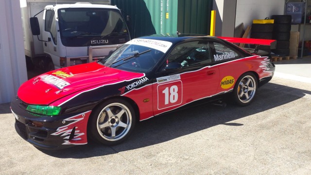 The S14's long wheelbase and wide track give it the stability needed in a front-engined, rear-wheel drive car with a turbo waiting to light up the rear.