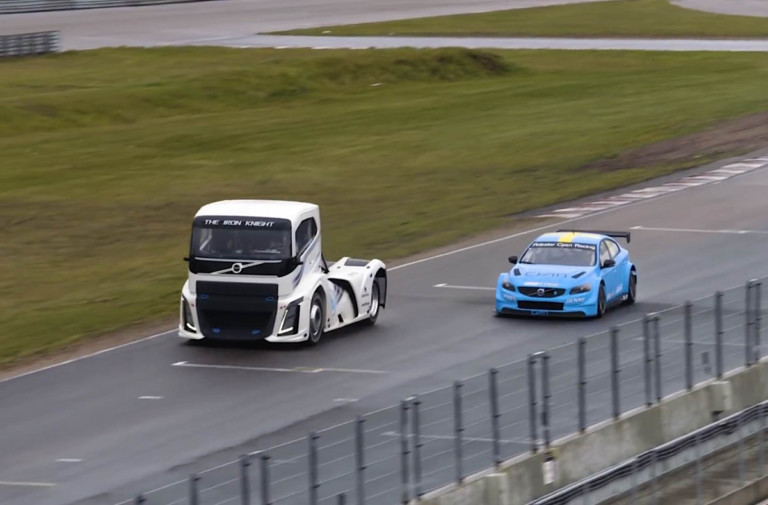 Video: Volvo World Touring Car Versus Truck? Two Champs Head to Head