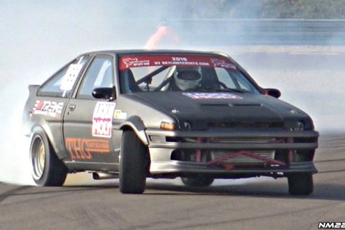 Video: 1JZ-Powered AE86 Roasts Rubber