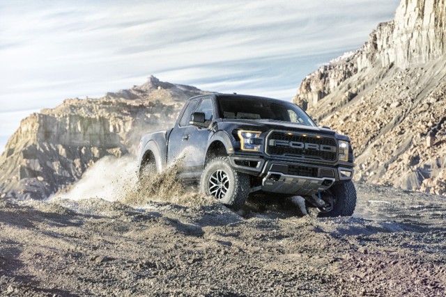 Sam Pack, CEO of Sam Pack Five Star Ford, placed the winning $157,000 bid for the final production 2017 F-150 Raptor, which he can order in any color.