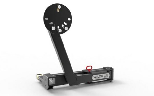 The Hitchgate Solo is light 53lbs and can carry up to a 35-inch tire, a Rotopax can and Hi-lift mount.