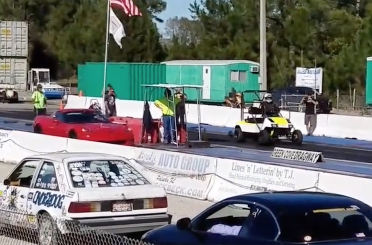 ProCharger Corvette vs Golf Cart Grudge Race: Who Will Win?