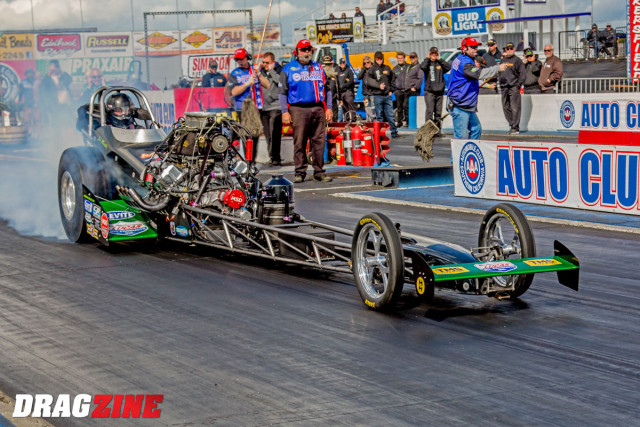 Jim Murphy in his WW2 top fuel dragster 