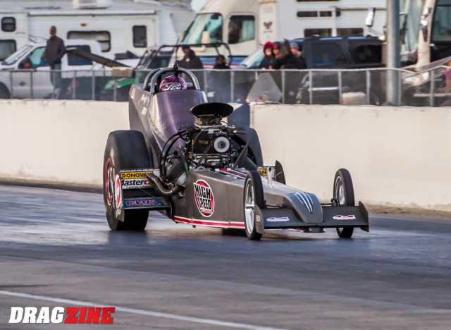 Mendy Fry retuned to top fuel and scored the victory