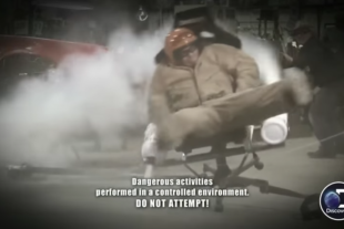 Watch AZN From Street Outlaws Almost Die In The "Nitrous Chair"