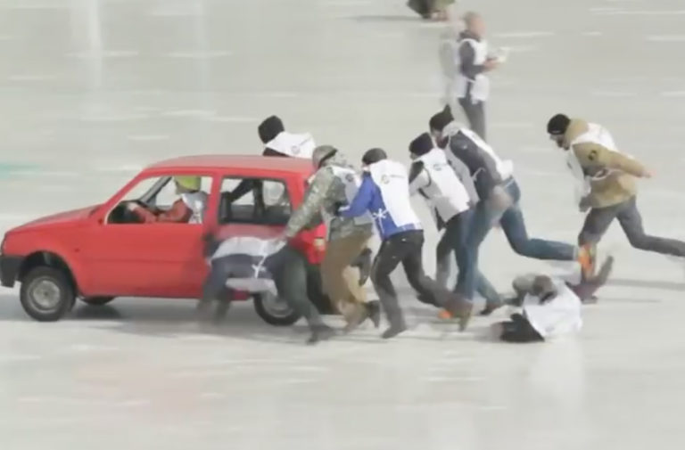 Video: Did You Have The Chance To Curl Your Car This Past Winter?
