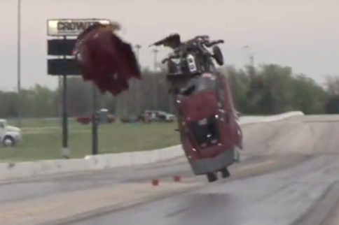 Video Daniel Pharris' Wild, High-Flying Crash At Tulsa!
