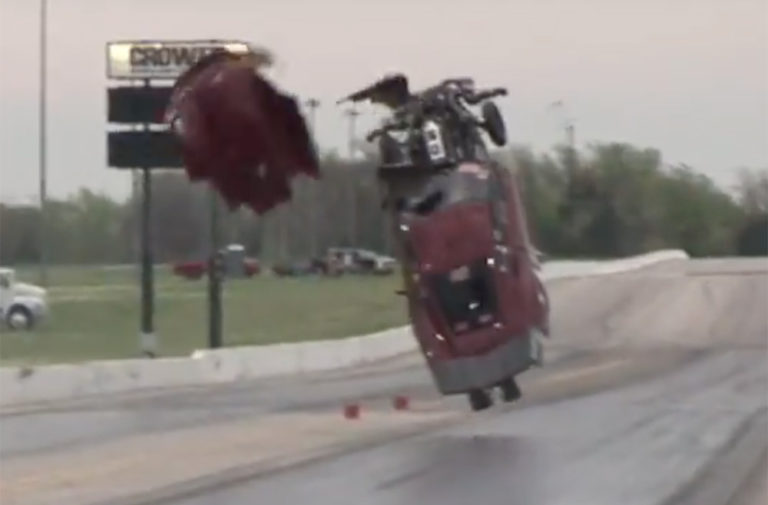 Video Daniel Pharris' Wild, High-Flying Crash At Tulsa!