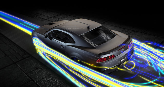 Turbulence isn't limited to F1 cars; big GTs suffer from it too, though somewhat less. Photo credit: GM