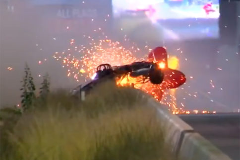 Video: A Harrowing 275 MPH Jet Dragster Crash In Australia!