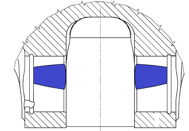 MAHLE Trapizoidal Pin Bore Side Reliefs
