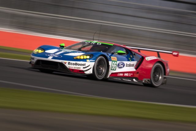 The #66 GT driven by Stefan Mücke, Olivier Pla, and Billy Johnson led for many laps, but lost a few positions after a safety car crash.