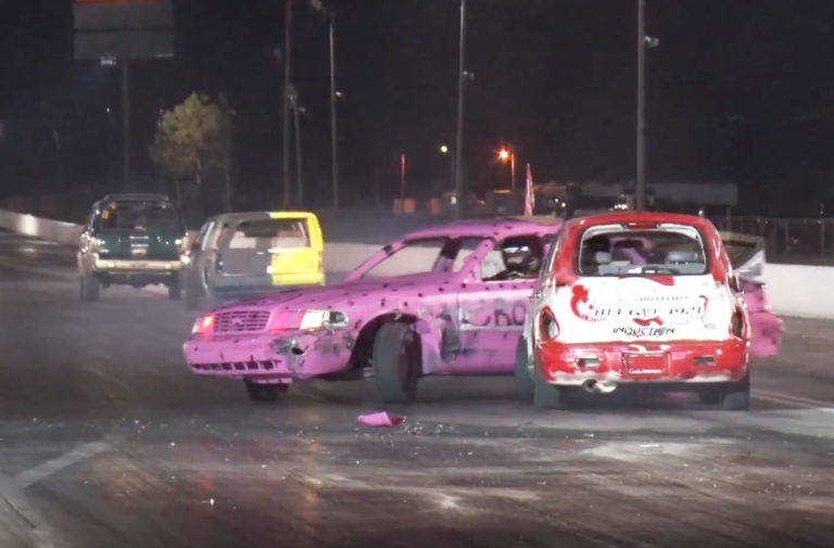 Video: Drag Racing Demolition Derbies Are A Real Thing