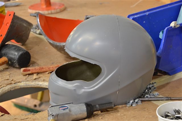 And that is how a helmet is born. Once out of its shell it will be cleaned up and sent to paint.