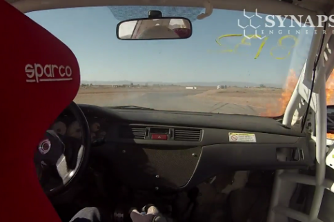 Video: Lancer Evo's Engine Fails Spectacularly, Catches Fire!