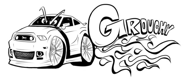 Along with #2551 - which denotes the car's production number - Wright's Mustang Boss 302 also goes by another nickname, Grouchy, which is official enough to have its own logo.