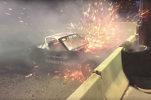 LS-Swapped Miata Explodes Doing Burnout; Owner Returns For Beer