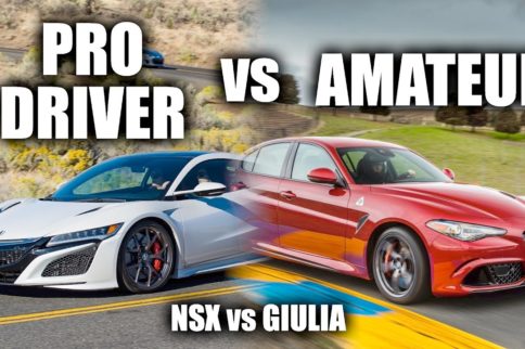 Video: Pro Vs. Amateur - NSX Vs. Alfa Romeo Giulia
