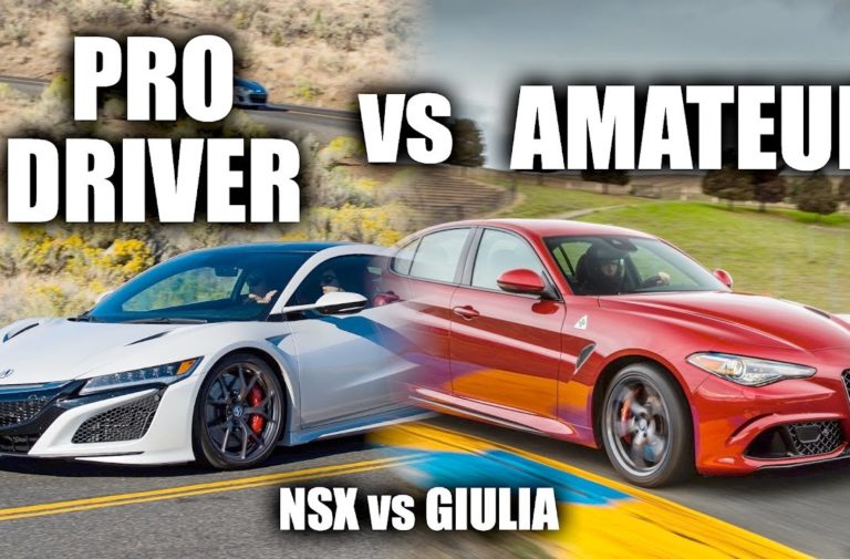 Video: Pro Vs. Amateur - NSX Vs. Alfa Romeo Giulia
