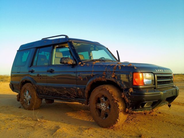 Getting muddy outside of Phoenix, Arizona.