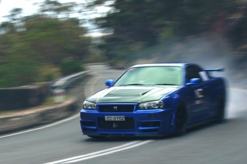 Video: Skyline R34 GT-R Hillclimb Monster at Windy Point