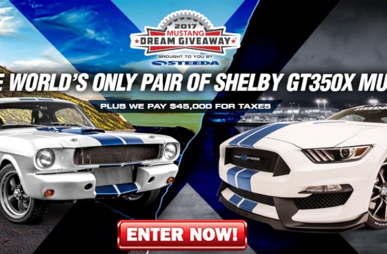 You Could Win Two One-Of-A-Kind Shelby GT350Xs!