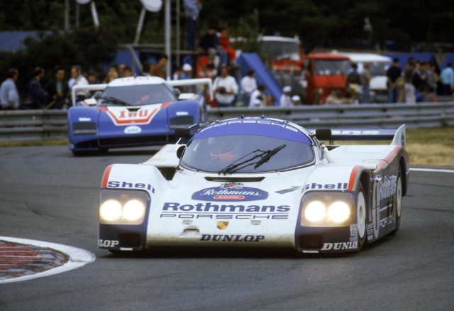 Aside from the Marlboro McLarens, there are no liveried racing car more iconic than the Rothmans 956/962s. Photo credit: 95 Customs
