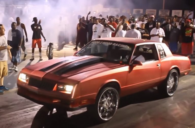 Video: Grudge G-Body Loses Rear Wheels, Does Reverse Wheelstand!