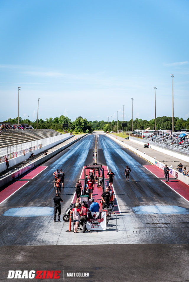 "The Legendary Darlington Dragway" has undergone a major overhaul in recent years, including new asphalt to the eighth-mile. Miller plans to make the first eighth-mile concrete.