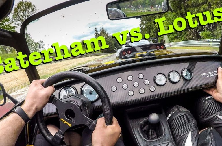 Video: Caterham 485S Versus Lotus Exige At The 'Ring