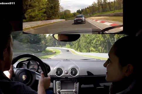 Video: Showy Porsche Cayman Struggles With Mini Cooper At The 'Ring