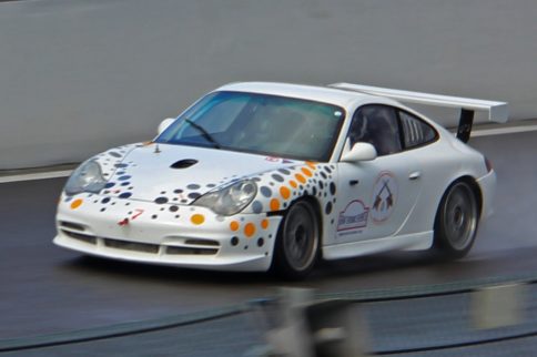 Video: Scary Spin in a Porsche Cup Car; Comes Close to Walls
