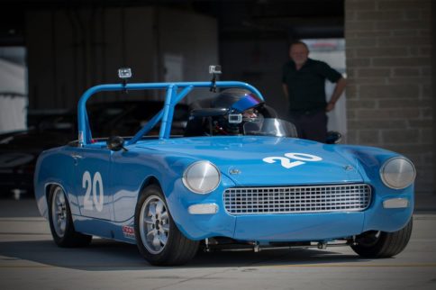 Video: '69 Austin Healey Chases Porsche Turbo At COTA!