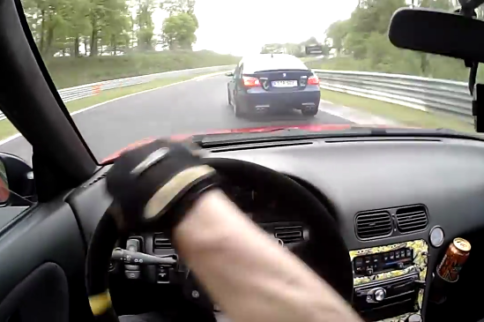 Video: 200SX Annoys V10 M5 At The Nurburgring
