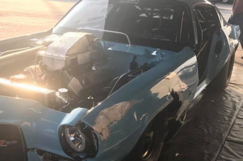 Video: The Blue Goose Hits The Wall At New England Dragway X275 Race