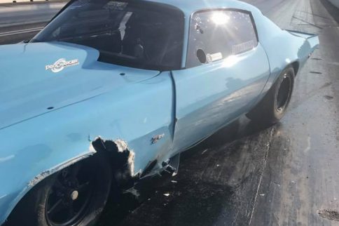 Video: The Blue Goose Hits The Wall At New England Dragway X275 Race
