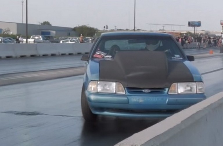 Video: Mustang Climbs Wall, Nearly Clobbers Cameraman!