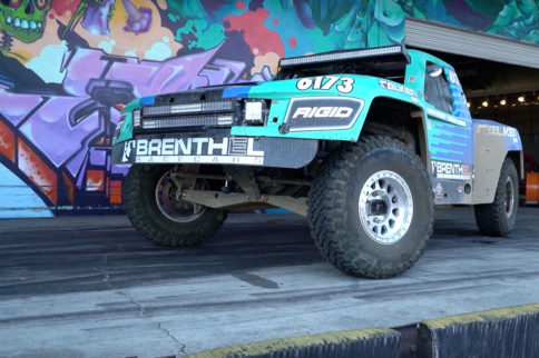 Video: Brenthel Industries Brings A Trophy Truck To Donut Garage