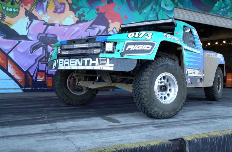 Video: Brenthel Industries Brings A Trophy Truck To Donut Garage