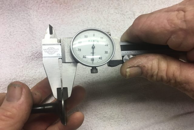 Valve margin width