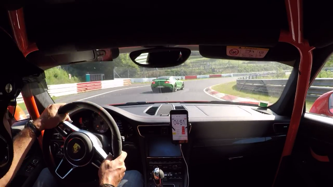 Video: Mercedes AMG GT R Battles Porsche GT3 RS At The 'Ring