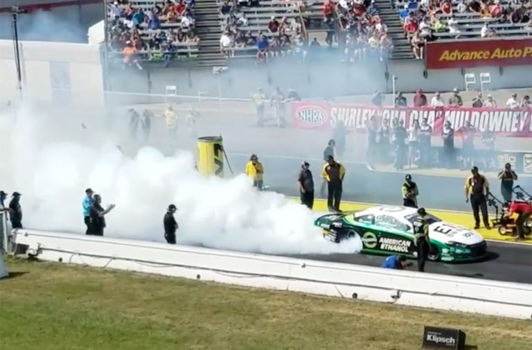 Video: Deric Kramer's EPIC, 20-Second Pro Stock Tire-Melting Burnout