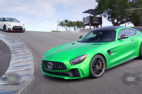 Video: Mercedes GT R Vs. Nissan GT-R At Laguna Seca