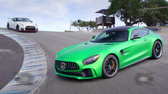 Video: Mercedes GT R Vs. Nissan GT-R At Laguna Seca