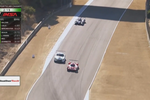 Video: IMSA Driver Makes Wild Corkscrew Pass to Win at Laguna Seca