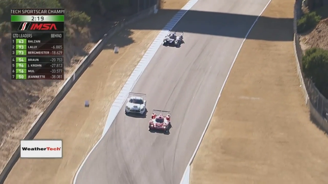 Video: IMSA Driver Makes Wild Corkscrew Pass to Win at Laguna Seca
