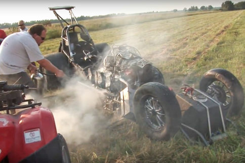 Video: John Umlauf's Frightening, Fiery Fuel Altered Crash At MoKan